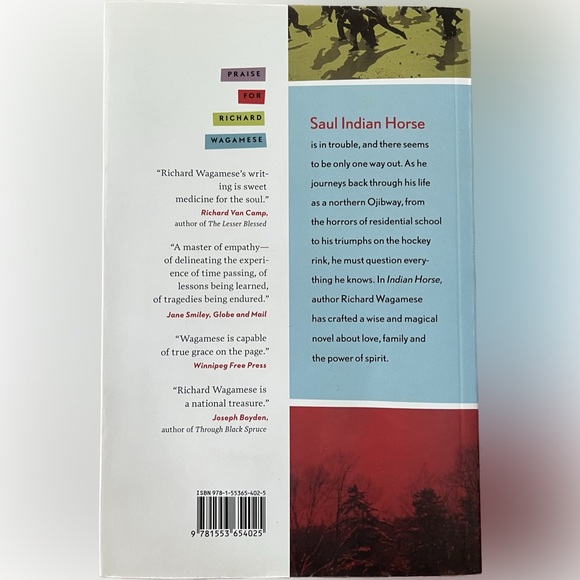 🎈2/$20 - “Indian Horse” a Novel by Richard Wagamese ©️2012 - Picture 2 of 4